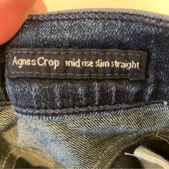 Citizens of Humanity Agnes Crop Mid Rise Slim Straight Jeans - Size 29 - Picture 13 of 15